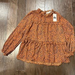 Womens Leopard Print Top